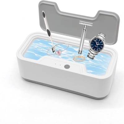 Ultrasoon Reiniger - Schoonmaakapparaat - Diepe Reiniging - Drie Reinigingsmodi - 45000 Hz - Wit