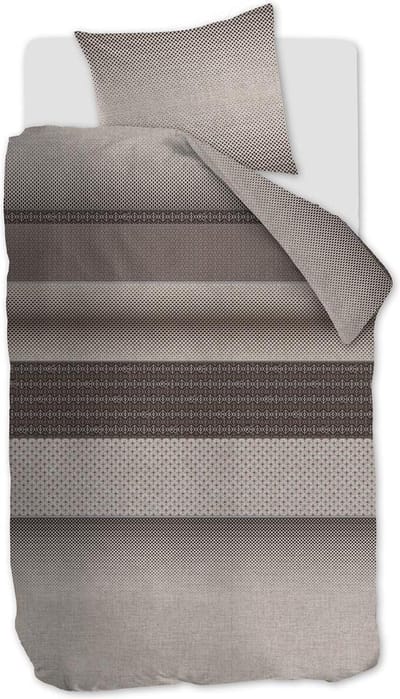 Rivièra Maison Retrograde Dekbedovertrek - Eenpersoons - 140x200/220 cm - Bruin