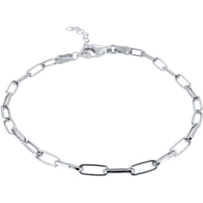 Nieuwe Echte 925 Sterling Zilveren Armband Voor Vrouwen Ins Eenvoudige Verstelbare Armband Fijne Sieraden Pulseras white
