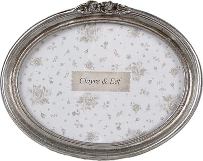Clayre & Eef Fotolijst 15x10 cm Zilverkleurig Kunststof