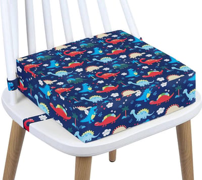 Thuiser Stoelverhoger Dino voor Eetkamerstoel - Zitverhoger Peuter Eettafel - Kinderen - Booster Seat - Zitkussen Tafel