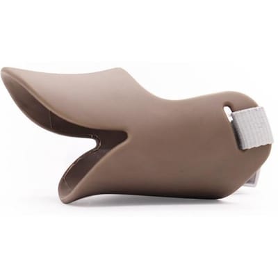 Verstelbaar Schattig Eend Hond Masker Tpr Anti-Bijt Hond Mond Mondkorf Stop Blaffen Huisdier Mond Bedekking Kleine Grote Hond (Brown,L) bruin