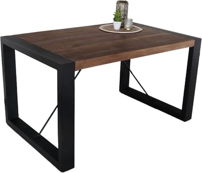 Eettafel rechthoekig mangohout Jonas 140cm duurzaam mango tafel eetkamertafel hout