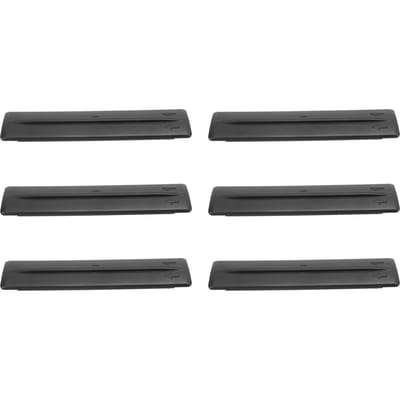 6 STUKS Dakdrager Verwijderingsafdekking Hoge Sterkte ABS Dak Drip Rail Sierlijst Clips Set voor Fj Cruiser 2007-2014 black