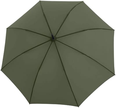 Knirps paraplu Timber Stick Automatic Olive olijfgroen