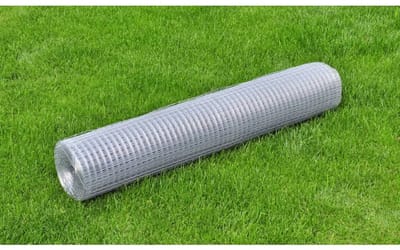 Puntgelast Gaas - Gegalvaniseerd Staal - 10x1 m - Zilver - Fijnmazig Volièregaas met 19x19 mm Vierkante Mazen - Muizengaas en Robuust Tuingaas voor Kippenren en Moestuin
