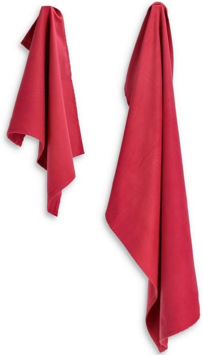 Microvezel Handdoeken - Sport en Reis - Snel Drogen - Lichtgewicht en Ruimtebesparend - 50 x 100 cm - Rood