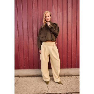Stradivarius Oversized kunstsuède jack  Bruin XS