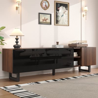 TV-kast - Vier Deuren - TV-standaard - Vintage Houtstructuur - 180 x 38 x 50 cm