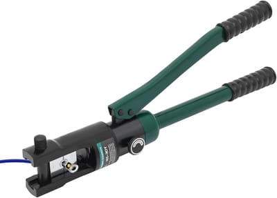 Hydraulische Krimptang - Krimpgereedschap - Kabels Aansluiten - 120KN Krimpkracht - 16-300 mm² - Groen Zwart