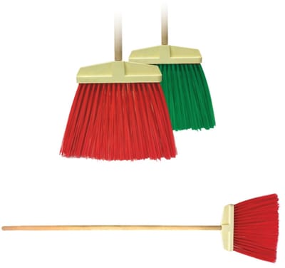 Awtools Maxi Serie - Nylonbezem - Hout - Sterke Nylon Borstelharen - Inclusief Houten Steel