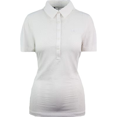 Under Armour HeatGear Zinger Golf Fitted Polo Shirt Dames Crème Top 1272340 103