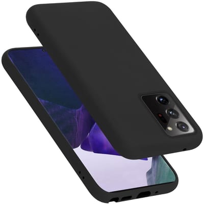 Cadorabo Hoesje geschikt voor Samsung Galaxy NOTE 20 ULTRA in LIQUID ZWART - Beschermhoes gemaakt van flexibel TPU silicone Case Cover