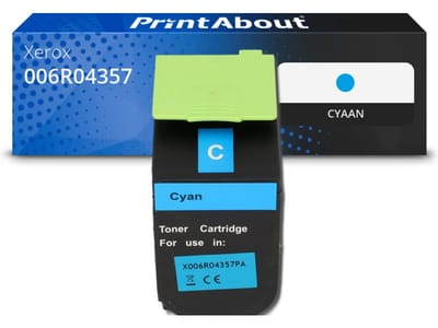 PrintAbout huismerk Toner 006R04357 Cyaan Geschikt voor Xerox