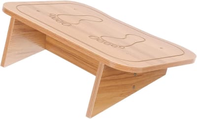 Bureau Voetenbankje - Voetensteun Kruk - Comfortabel Zitten - Hoge Stabiliteit - 39x39x39 cm - Kaki