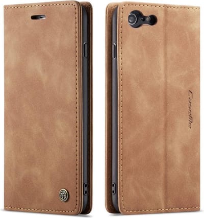 CaseMe Book Case - Geschikt voor iPhone 6 / iPhone 6s Hoesje - Bruin