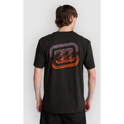 Billabong Crayon Wave T-shirt Met Korte Mouwen Zwart S Man