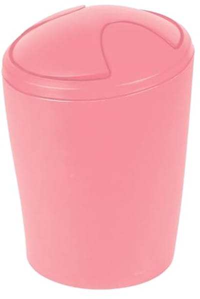 Cosmetica-emmer met kanteldeksel, 5 liter, roze