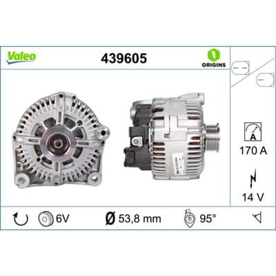 Driefasige generator VALEO ORIGINS NEW VALEO 439605