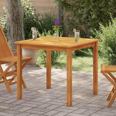 Houten tuintafel - Acacia eettafel - Buiten dineren - Natuurlijke olie coating - 85 x 85 x 74 cm