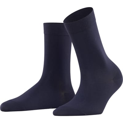 Falke Cotton Touch Women Sokken Donkerblauw 47105/6370