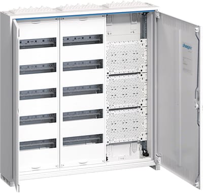 Hager FWB53K1 FWB53K1 Veldverdeler Opbouw (op muur) Aantal rijen: 10 Inhoud: 1 stuk(s)