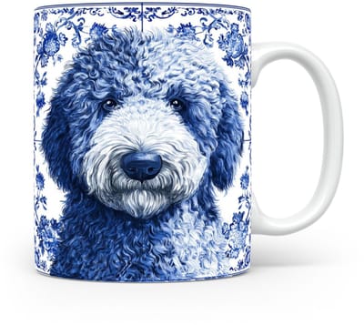 Mok Komondor Beker voor koffie of tas voor thee, cadeau voor dierenliefhebbers, moeder, vader, collega, vriend, vriendin, kantoor, opa, oma, hond, kerst, sinterklaas, verjaardag
