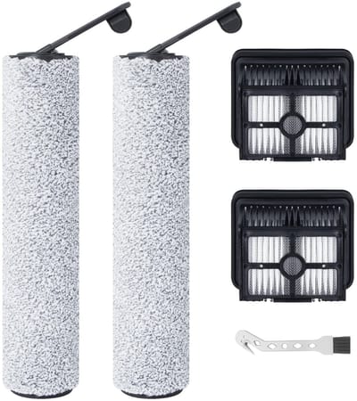 Dailygoods- Borstelrol - 2 Borstelrollen + 2 HEPA-filters - Reserveonderdelen - Reinigingsborstel - Compatibel met Dreame M12 - Stofzuigeraccessoires