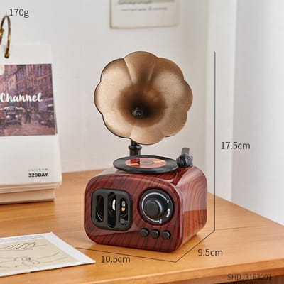 Antieke Muziekdoos Decoraties Huis Bureau Esthetisch Plastic Handwerk Kantoor Computerbureau Accessoires Retro Miniaturen Ornament Cadeau brown