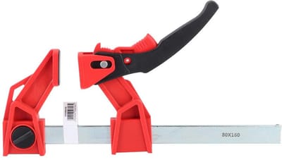 Dailygoods- F-klem Heavy-Duty - Multifunctionele Bevestigingsclips - Houtbewerking - Klemtafel - Kunststof/Staal - Totale Lengte 300 mm