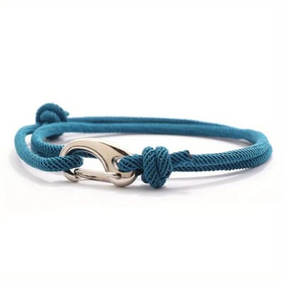 Livano Armband - Staal - Nep Zilver - Heren - Blauw