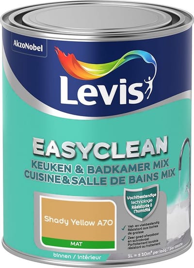 Levis - Easyclean Keuken & Badkamer Mix - Shady Yellow A70 - Mengverf - 1 L