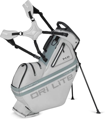 Big Max Dri Lite Hybrid Tour 2 - Waterwerende Golftas - Standbag - Zilver