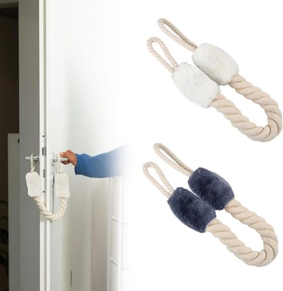 Deurstopper Kappen voor Veiligheid, Set van 2, 60 cm Lange Deurkabels voor Kinderen en Huisdieren, Voorkom Vingers en Bescherm Deuren