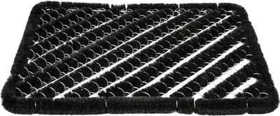 Benson Schoenen borstelmat - zwart - 40 x 60 cm - deurmat/schoenenveger