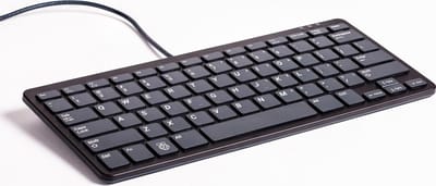 Raspberry Pi US Keyboard zwart/grijs - inclusief 3-poorts hub - QWERTY