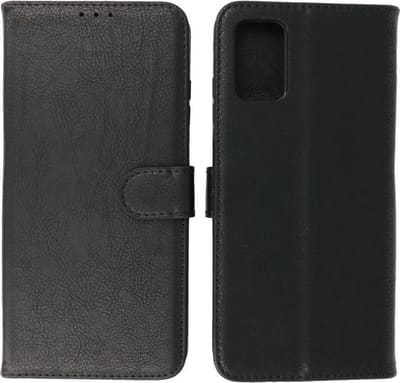 Hoesje Geschikt voor Samsung Galaxy A03s - Book Case Telefoonhoesje - Kaarthouder Portemonnee Hoesje - Wallet Cases - Zwart