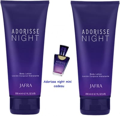 Jafra Adorisse Night Body Lotion - Duo Pack met sensuele geurnoten - 2x 200 ml