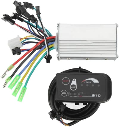 JeiibrZui 1 Borstelloze Motorcontroller, 24V 250W/350W met S810 LED-displaykit, E-bike-controller 48V/36V voor Elektrische Scooter & Fiets