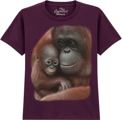 KIDS Snuggled - Orangutan The Coloured House KIDS T-shirt XL