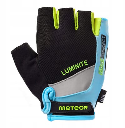 Meteor Gel GX38 - Fietshandschoenen - Maat XXS, blauw-groen