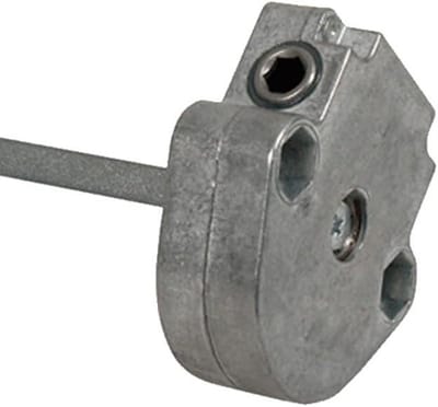 Bubendorff 1/6 lier - met eindslag - ingang 6p7 - vierkante uitgang 8 mm - voor handmatige rolluiken Bubendorff - diameter 65 mm - dikte 21 mm - gemaakt in Frankrijk
