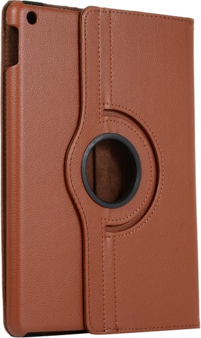 Arara Hoes Geschikt voor iPad 20212020/2019 - 10.2 inch - 9e/8e/7e generatie hoes - draaibaar - bookcase - Bruin