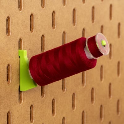 6-pack Spoelhouder 500m - Long - Lichtgroen - Printboard - Past op Ikea Skadis pegboards