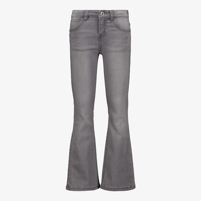 Twoday meisjes flared jeans medium grijs - Maat 92