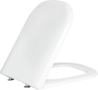Toiletbril Deksel - WC Zitting - Badkamer Vernieuwen - Softclose Mechanisme - D-Vorm - Wit