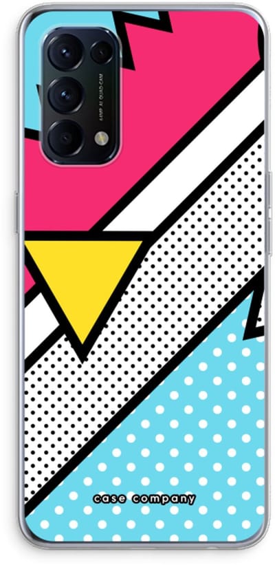 Case Company® - Hoesje geschikt voor Oppo Find X3 Lite hoesje - Pop Art #3 - Soft Cover Telefoonhoesje - Bescherming aan alle Kanten en Schermrand
