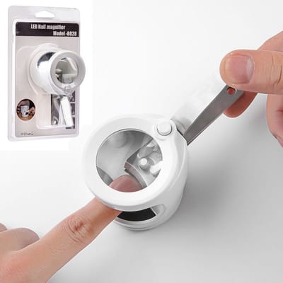 Nagelknipper - Met Vergrootglas en LED verlichting - Nageltang met groot vergrootglas - Nail cutter - Nagel knipper