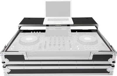 Magma DJ-Controller Workstation XDJ-AZ / XDJ-XZ, black/silver (Wheels) - DJ-controller case