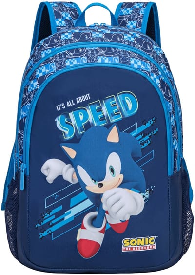 Sonic the Hedgehog - Rugzak - 44 cm - 3 vakken - Grote rugzak - Laptop vak/ Tablet vak - a4 map formaat - High Quality
